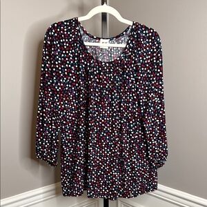 Anne Klein Polka Dot Women's Top size 1X